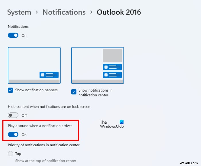 ইমেল বিজ্ঞপ্তি শব্দ Outlook এ কাজ করছে না 