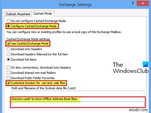 Outlook-এ অফলাইন ঠিকানা বই ডাউনলোড করার সময় ত্রুটি 0x8007007A ঠিক করুন 