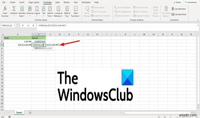 কিভাবে Microsoft Excel এ TIMEVALUE ফাংশন ব্যবহার করবেন 