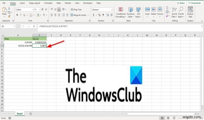 কিভাবে Microsoft Excel এ TIMEVALUE ফাংশন ব্যবহার করবেন 
