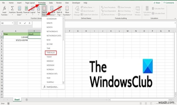 কিভাবে Microsoft Excel এ TIMEVALUE ফাংশন ব্যবহার করবেন 
