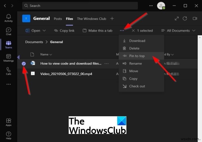 মাইক্রোসফ্ট টিমগুলিতে শীর্ষে কীভাবে একটি ফাইল পিন করবেন 