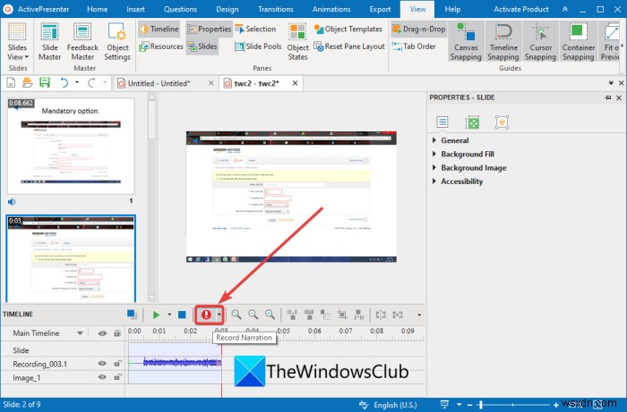 Windows 11/10 এ অডিও বর্ণনা সহ ভিডিও উপস্থাপনা কীভাবে করবেন