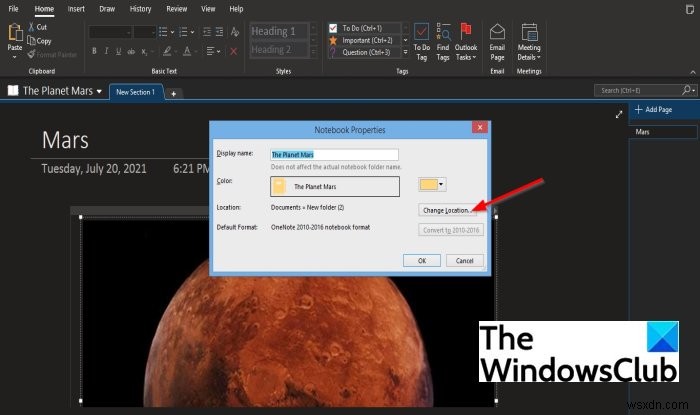 আপনার OneNote নোটবুকের নাম, রঙ, অবস্থান কীভাবে পরিবর্তন করবেন 