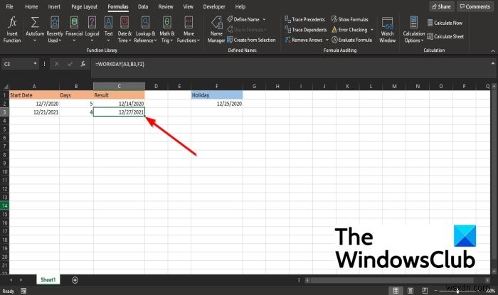 কিভাবে Microsoft Excel এ WORKDAY ফাংশন ব্যবহার করবেন 