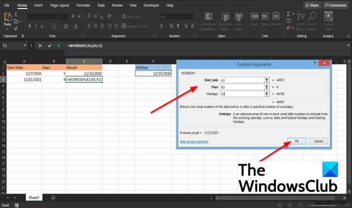 কিভাবে Microsoft Excel এ WORKDAY ফাংশন ব্যবহার করবেন 