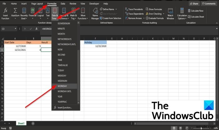 কিভাবে Microsoft Excel এ WORKDAY ফাংশন ব্যবহার করবেন 