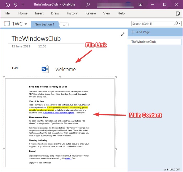 কীভাবে OneNote নোটে একটি ওয়ার্ড ডকুমেন্ট ঢোকাবেন