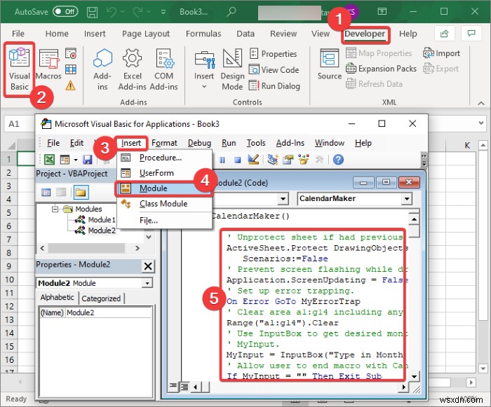 কিভাবে Microsoft Excel এ একটি ক্যালেন্ডার তৈরি করবেন 