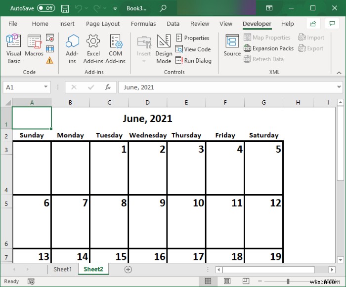কিভাবে Microsoft Excel এ একটি ক্যালেন্ডার তৈরি করবেন 
