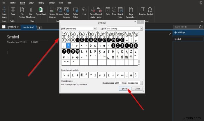 কীভাবে OneNote-এ একটি পৃষ্ঠায় সমীকরণ এবং প্রতীক সন্নিবেশ করা যায়