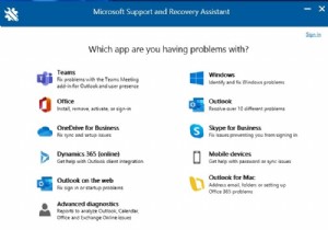Microsoft সমর্থন এবং পুনরুদ্ধার সহকারীর সাথে একটি ক্লিকের মাধ্যমে Outlook এবং Office 365 সমস্যাগুলি সমাধান করুন 