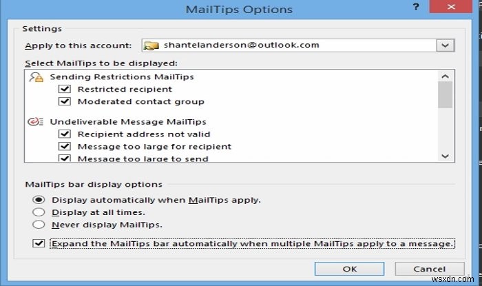 Outlook এ MailTips অপশন কিভাবে ব্যবহার করবেন 