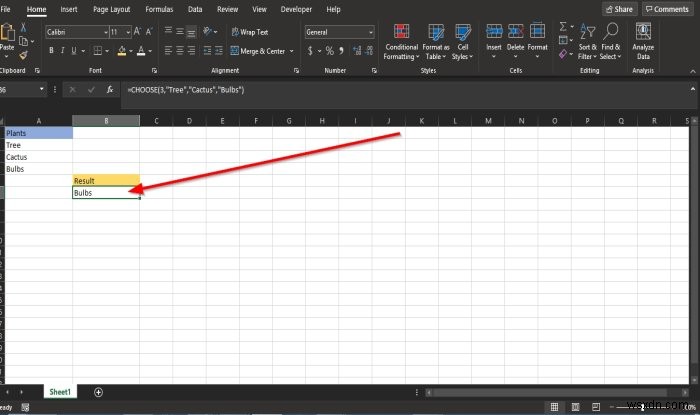 Microsoft Excel এ CHOOSE ফাংশন কিভাবে ব্যবহার করবেন 