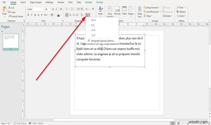 Microsoft Publisher-এ ক্যারেক্টার, লাইন বা প্যারাগ্রাফ স্পেসিং টুল ব্যবহার করে স্পেসিং কীভাবে পরিবর্তন করবেন