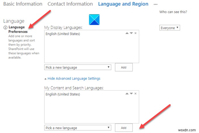 SharePoint অনুসন্ধান অন্য ভাষা থেকে ফলাফল ফেরত না 