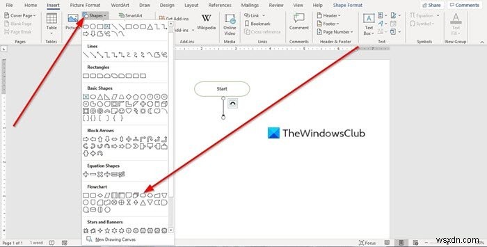 কিভাবে Microsoft Word এ একটি ফ্লোচার্ট তৈরি করবেন 