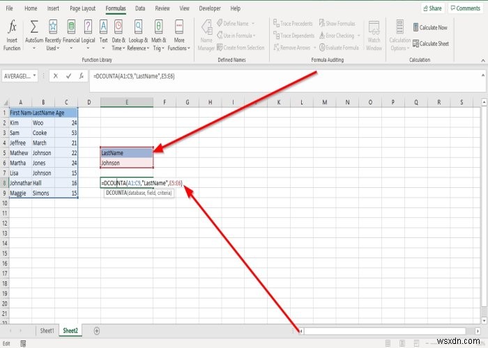 Microsoft Excel এ DCOUNT এবং DCOUNTA ফাংশন কিভাবে ব্যবহার করবেন 