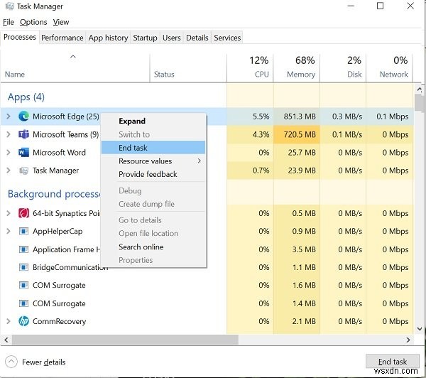 Microsoft Teams উচ্চ মেমরি এবং CPU ব্যবহারের সমস্যার সমাধান