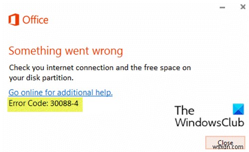 Windows 10-এ Microsoft Office এরর কোড 30029-4, 30029-1011, 30094-1011, 30183-39, 30088-4 ঠিক করুন 