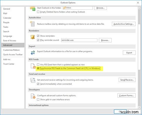 Microsoft Outlook RSS ফিড Windows 11/10 PC-এ আপডেট হচ্ছে না 