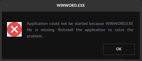 Windows 11/10-এ অফিস ওয়ার্ড অ্যাপ্লিকেশনে WINWORD.EXE ত্রুটিগুলি ঠিক করুন 
