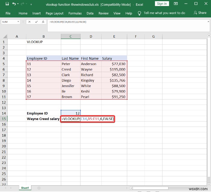 কিভাবে Excel এ VLOOKUP ফাংশন লিখবেন, তৈরি করবেন এবং ব্যবহার করবেন 