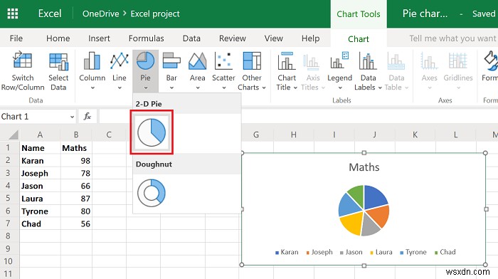 কিভাবে Excel এ একটি পাই চার্ট তৈরি করবেন 