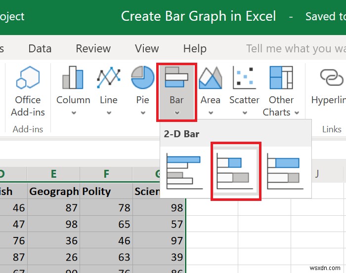 কিভাবে Excel এ একটি বার গ্রাফ বা কলাম চার্ট তৈরি করবেন 