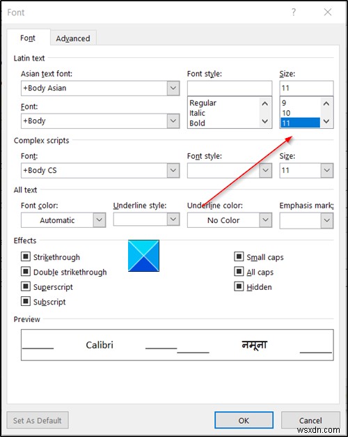 Windows 10-এ Outlook-এ ইমেলের উত্তর দেওয়ার সময় ফন্টের আকার পরিবর্তন হয় 