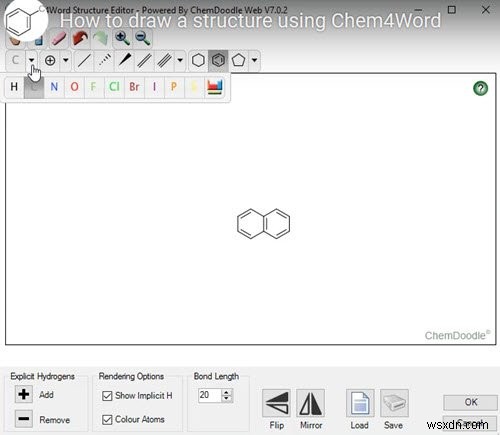 Chem4Word হল মাইক্রোসফট ওয়ার্ডের জন্য একটি রসায়ন অ্যাড-ইন 