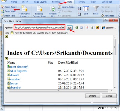 কিভাবে Excel এ একটি ফোল্ডারে ফাইলের তালিকা পাবেন 