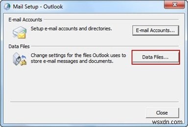 ত্রুটি 0x8004010F, Outlook ডেটা ফাইল অ্যাক্সেস করা যাবে না 