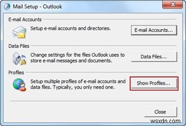 ত্রুটি 0x8004010F, Outlook ডেটা ফাইল অ্যাক্সেস করা যাবে না 