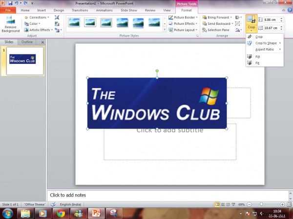 কিভাবে Microsoft PowerPoint ব্যবহার করে ছবি ক্রপ করবেন