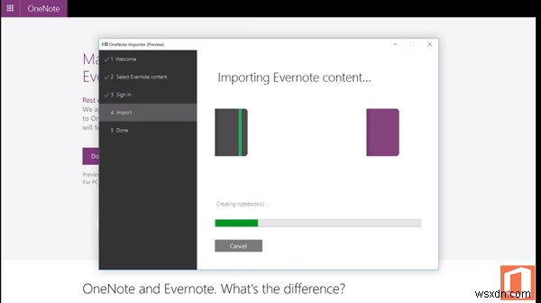 OneNote ইম্পোর্টার টুল ব্যবহার করে EverNote থেকে OneNote-এ নোটগুলি স্থানান্তর করুন