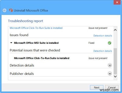 Microsoft Office আনইনস্টলার টুল ব্যবহার করে Microsoft Office বা Office 365 সরান বা আনইনস্টল করুন 