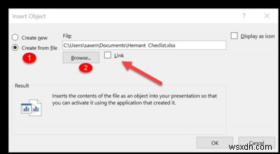কিভাবে মাইক্রোসফ্ট পাওয়ারপয়েন্টে এক্সেল ওয়ার্কশীটে ডেটার একটি অংশ লিঙ্ক করবেন