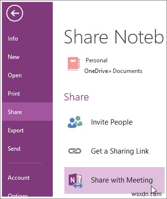 মিটিং চলাকালীন কীভাবে OneNote নোটবুক শেয়ার করবেন 