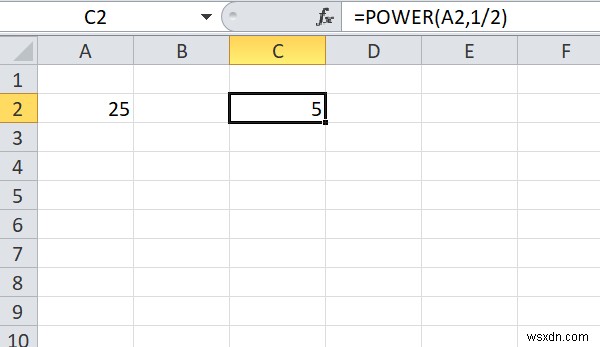 কিভাবে Excel এ একটি সংখ্যার বর্গমূল খুঁজে বের করতে হয় 