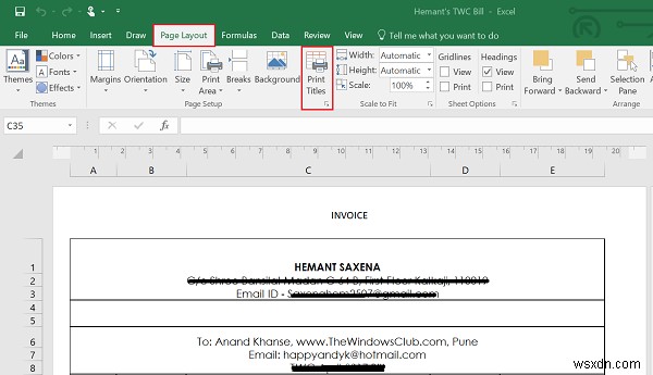 কীভাবে একটি Microsoft Excel রিপোর্টের প্রিন্ট শিরোনাম হিসাবে একটি সারি বা কলাম নির্বাচন করবেন