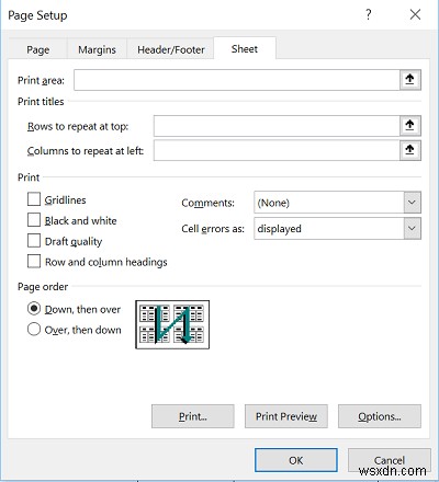 কীভাবে একটি Microsoft Excel রিপোর্টের প্রিন্ট শিরোনাম হিসাবে একটি সারি বা কলাম নির্বাচন করবেন