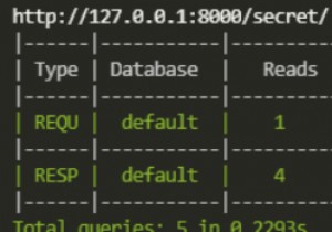 ডিবাগিংয়ের জন্য টার্মিনালে জ্যাঙ্গো কোয়েরি গণনা 
