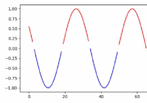 Python Matplotlib-এ একটি শর্তের উপর ভিত্তি করে একটি বহুবর্ণের লাইন প্লট করুন 