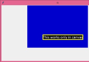 Tkinter এ একটি ক্যানভাস পাঠ্যের উপর একটি রূপরেখা কিভাবে রাখবেন? 