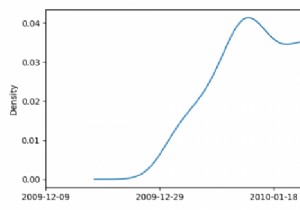 কিভাবে Matplotlib ব্যবহার করে পান্ডাসে তারিখের কার্নেল ঘনত্বের প্লট প্লট করবেন? 