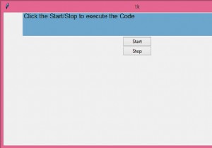 কিভাবে Tkinter এ একটি স্টপ বোতাম দিয়ে একটি লুপ থামাতে? 