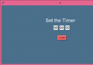 Python এবং Tkinter দিয়ে একটি কাউন্টডাউন টাইমার তৈরি করা হচ্ছে 