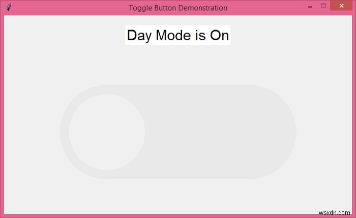 কিভাবে একটি Tkinter টগল বোতাম তৈরি করবেন? 