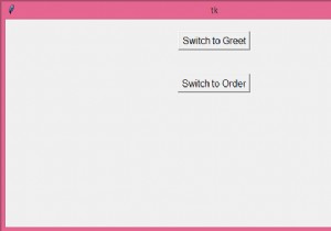 Tkinter এ দুটি ফ্রেমের মধ্যে কীভাবে স্যুইচ করবেন? 